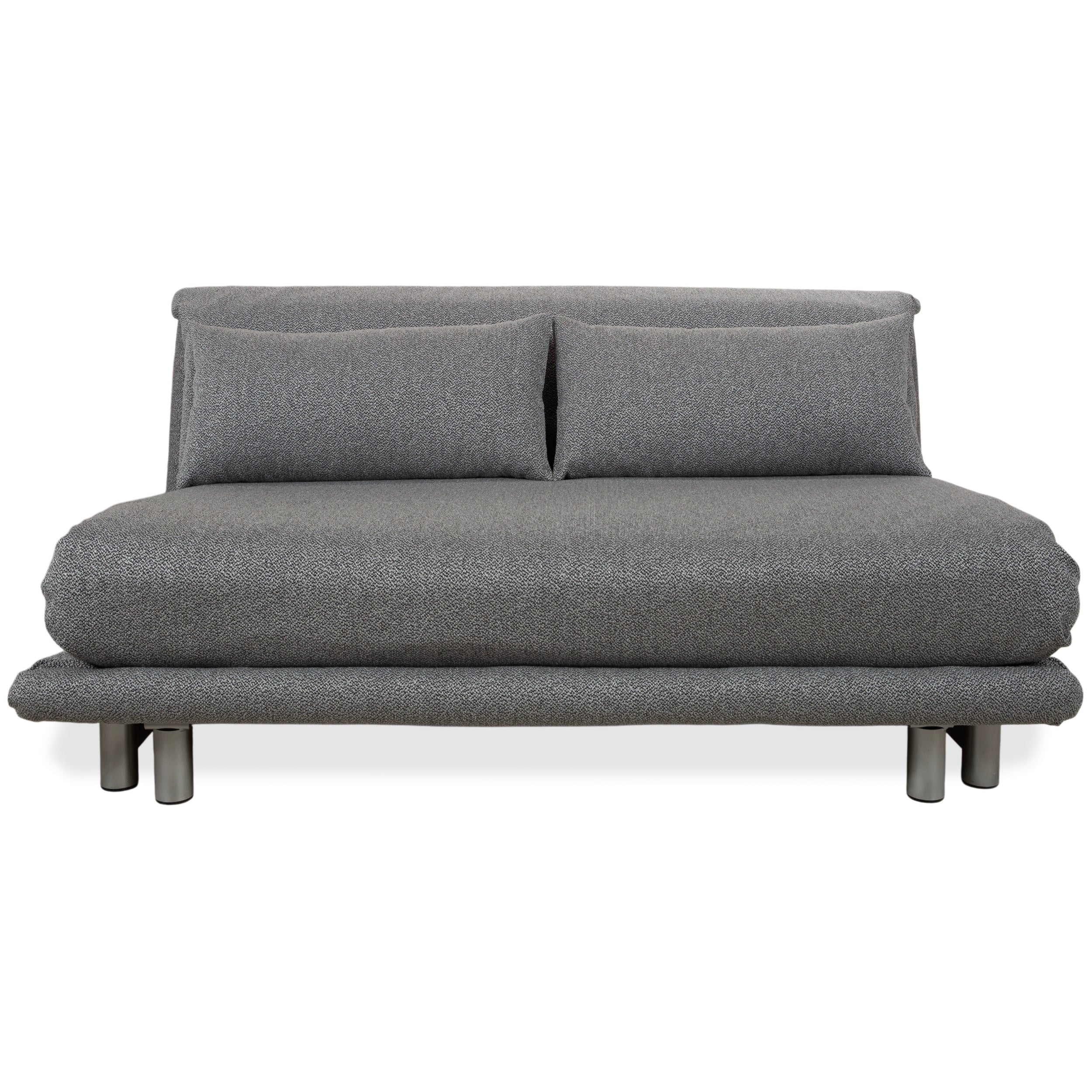 Ligne Roset Multy Stoff Dreisitzer Grau manuelle Schlaffunktion Neubezug GLOW 534
