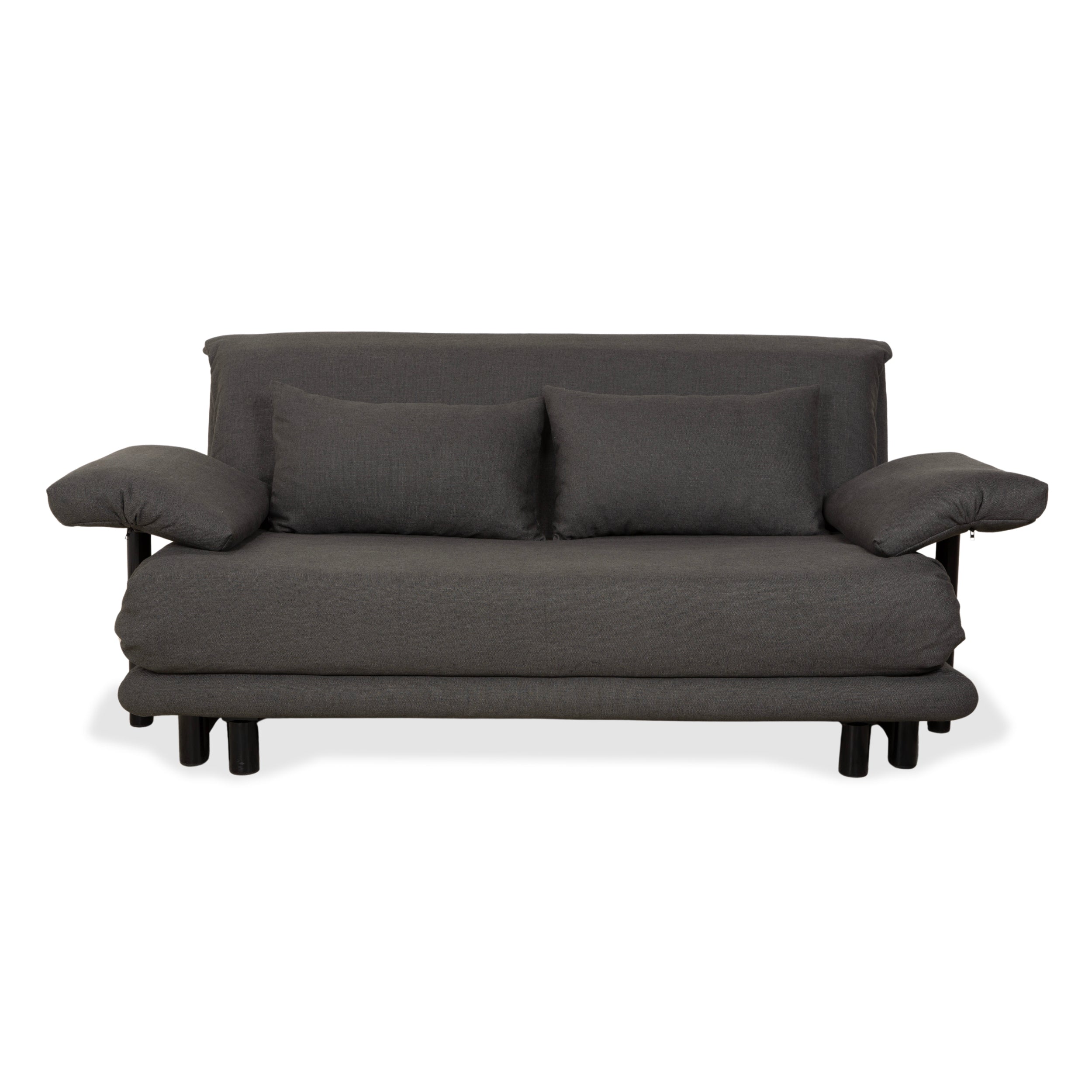 Réfection du canapé-lit manuel trois places Ligne Roset Multy en tissu gris