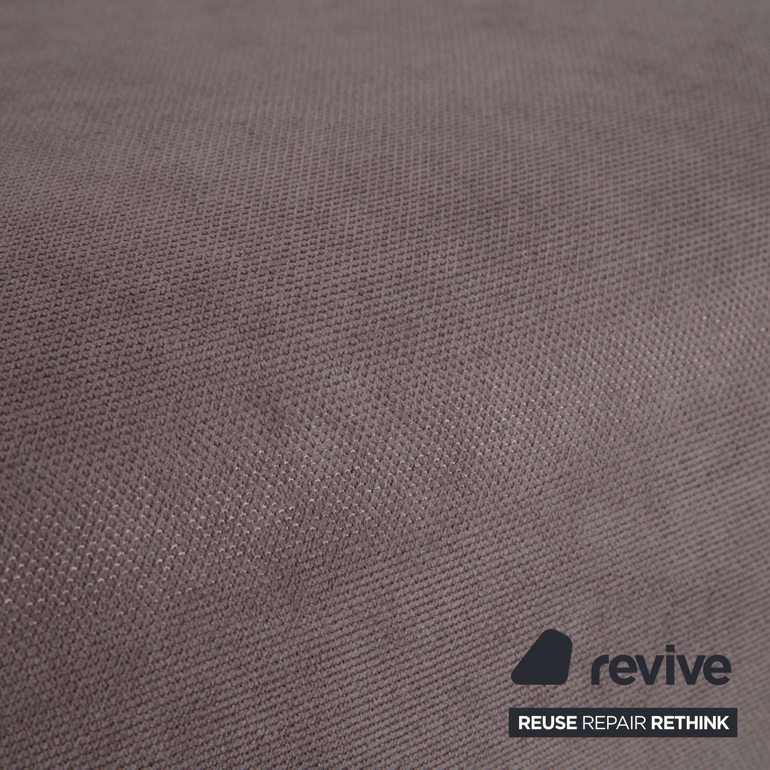 Ligne Roset Multy Tissu Trois places Gris Taupe Fonction couchage manuel Canapé Refait à neuf