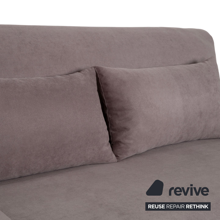 Ligne Roset Multy Fabric Three-Seater Sofa Grey Taupe Manual Sleeping Function Sofa Couch New Upholstery