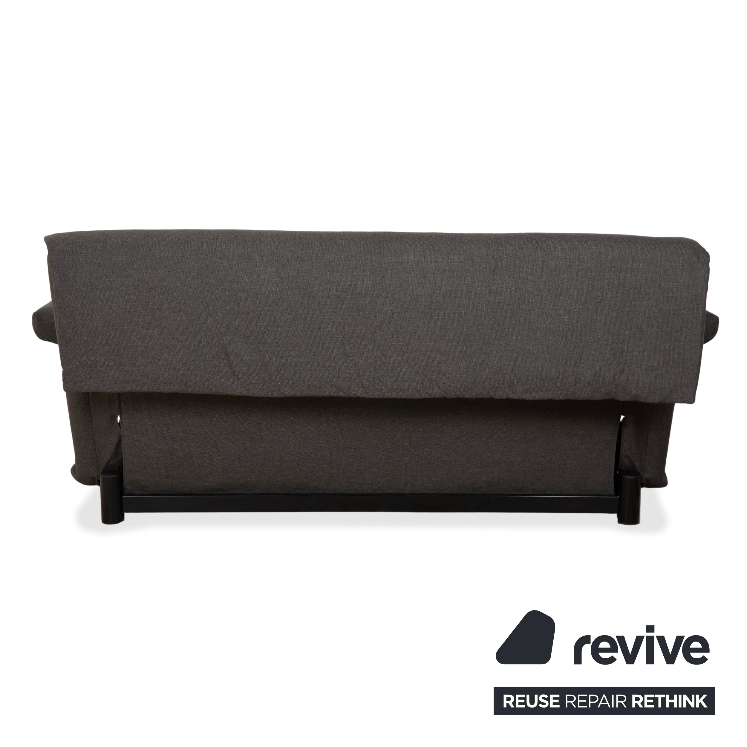 Ligne Roset Multy Stoff Dreisitzer Grau manuelle Schlaffunktion Sofa Couch Neubezug