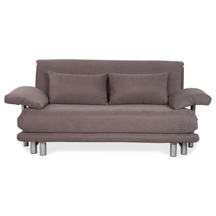 Ligne Roset Multy Fabric Three-Seater Sofa Grey Taupe Manual Sleeping Function Sofa Couch New Upholstery