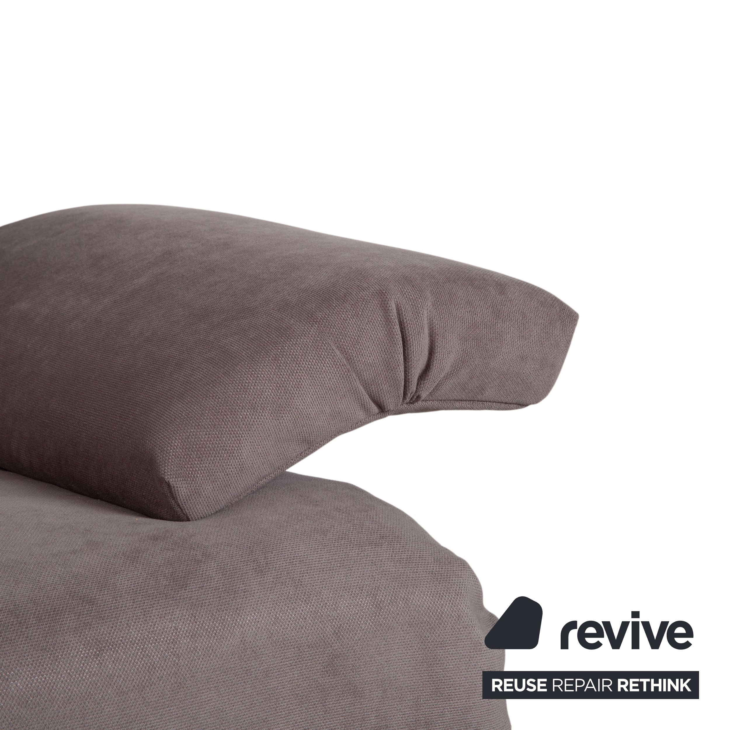 Ligne Roset Multy Tissu Trois places Gris Taupe Fonction couchage manuel Canapé Refait à neuf