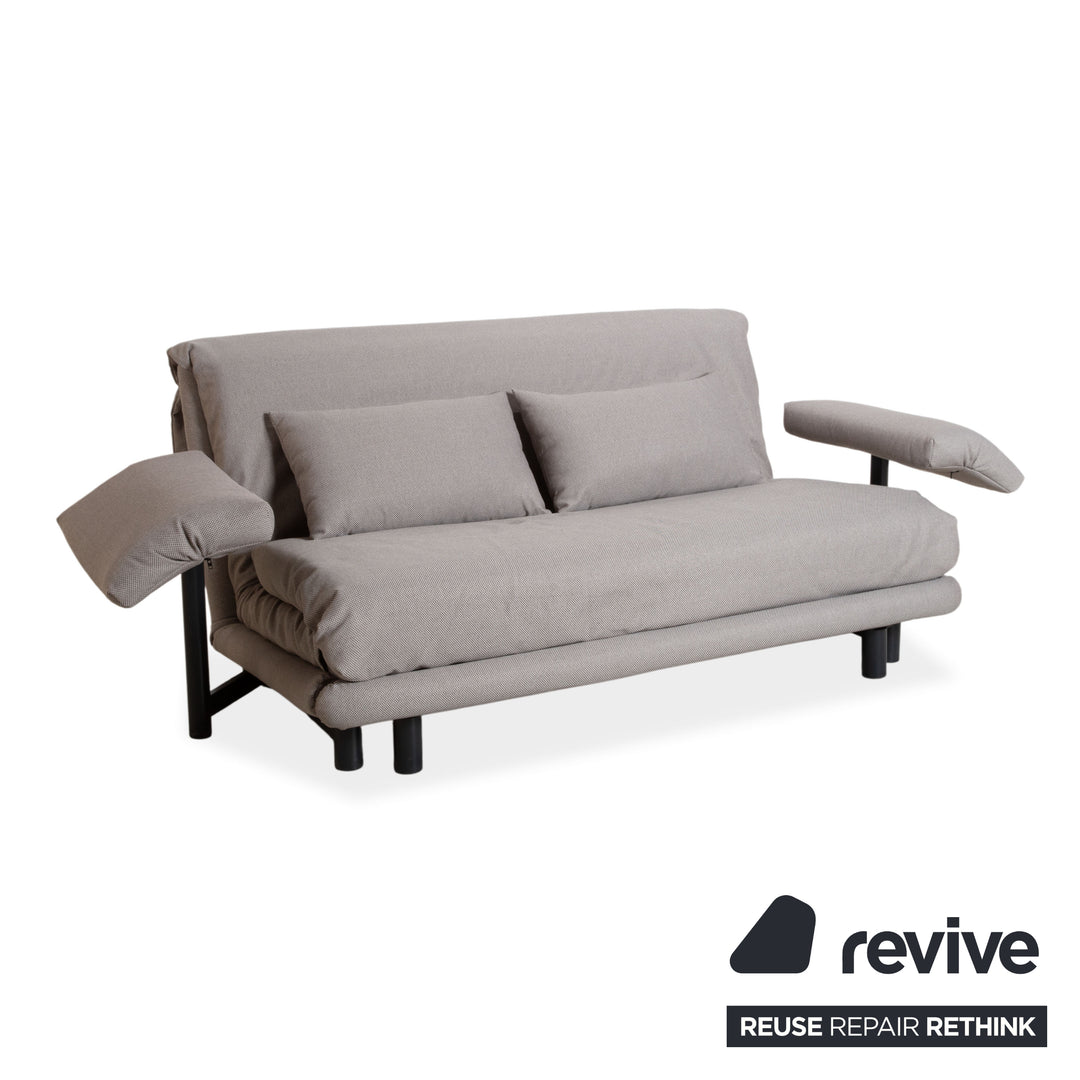 Ligne Roset Multy Stoff Dreisitzer Grau Schlaffunktion