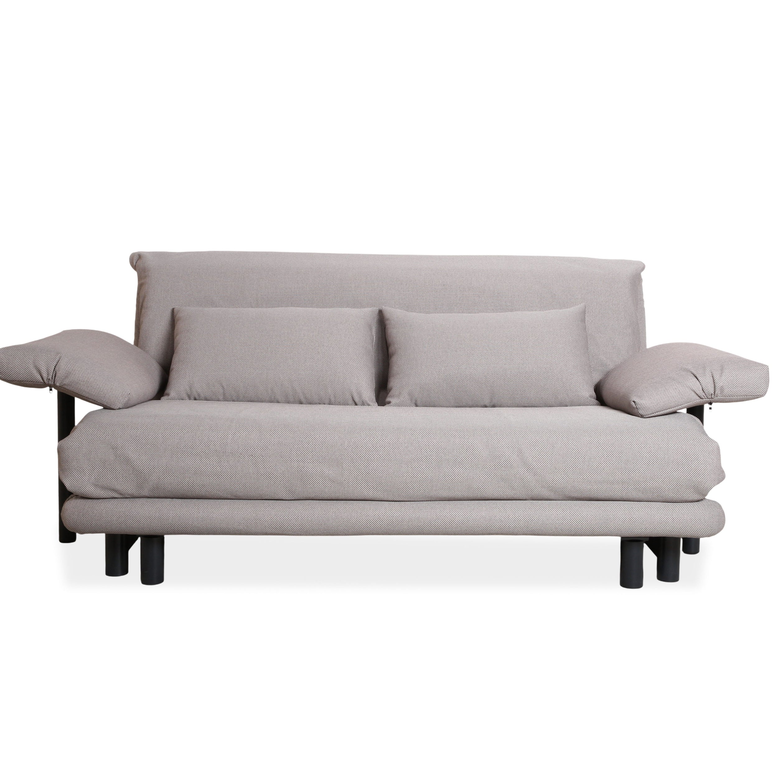 Ligne Roset Multy Stoff Dreisitzer Grau Schlaffunktion