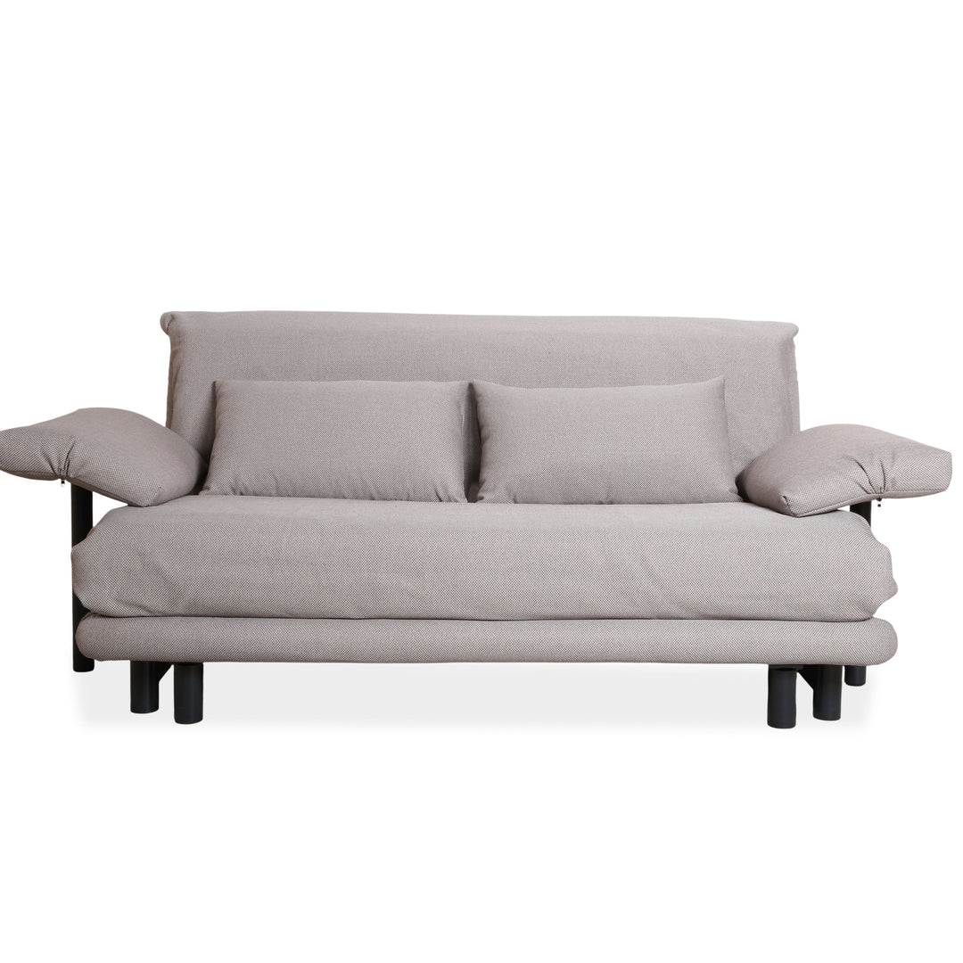 Ligne Roset Multy Stoff Dreisitzer Grau Schlaffunktion