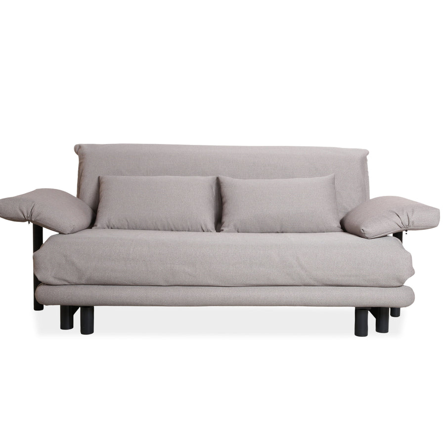 Ligne Roset Multy Stoff Dreisitzer Grau Schlaffunktion