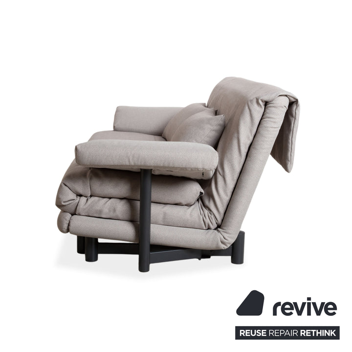 Ligne Roset Multy Tissu Trois places Gris Fonction couchage