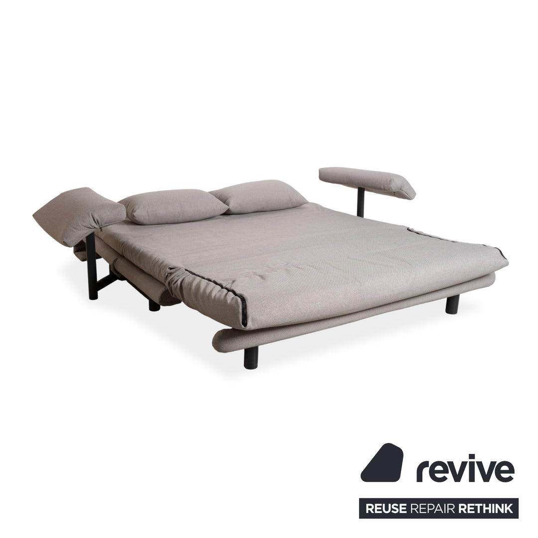 Ligne Roset Multy Stoff Dreisitzer Grau Schlaffunktion