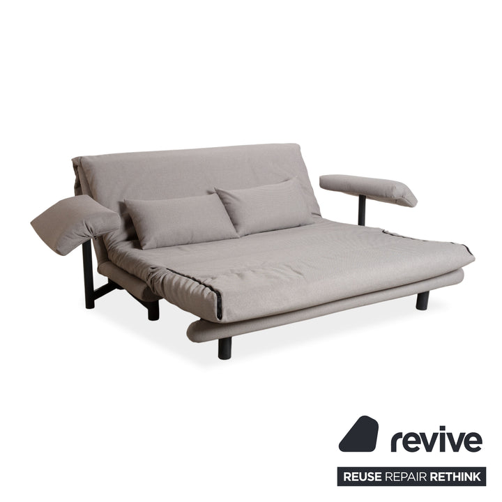 Ligne Roset Multy Stoff Dreisitzer Grau Schlaffunktion