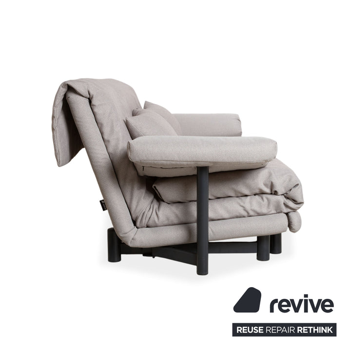 Ligne Roset Multy Stoff Dreisitzer Grau Schlaffunktion