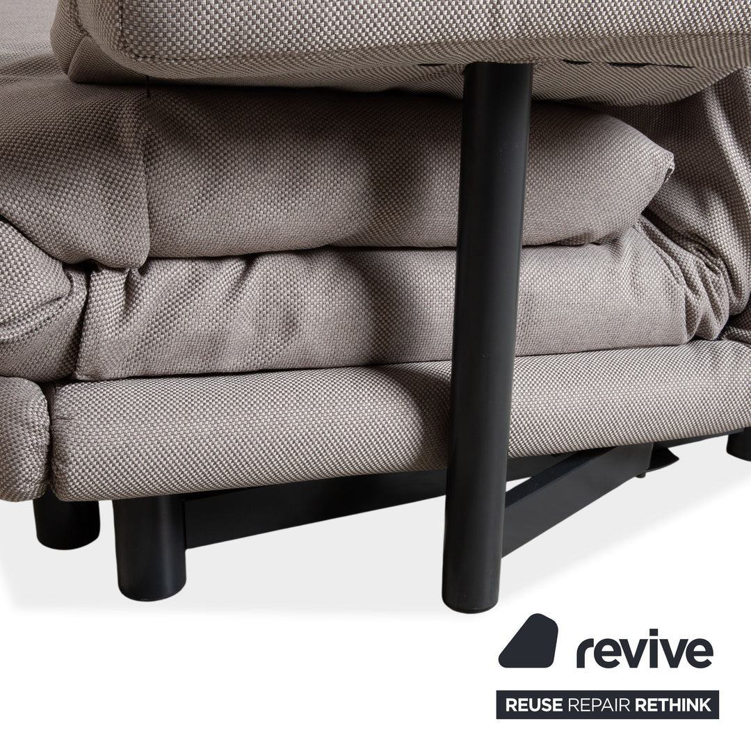 Ligne Roset Multy Stoff Dreisitzer Grau Schlaffunktion