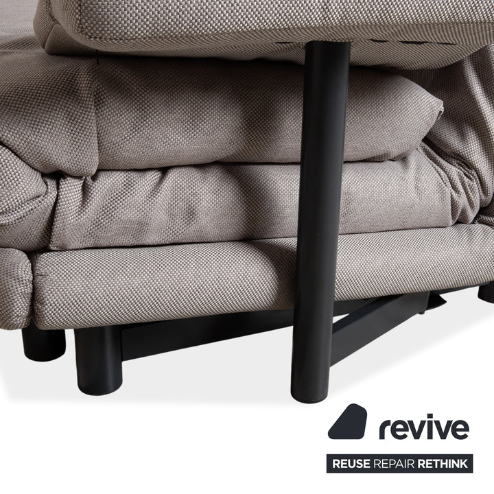 Ligne Roset Multy Stoff Dreisitzer Grau Schlaffunktion