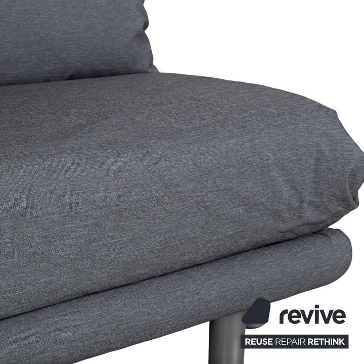 Ligne Roset Multy Tissu Canapé trois places gris avec fonction couchage