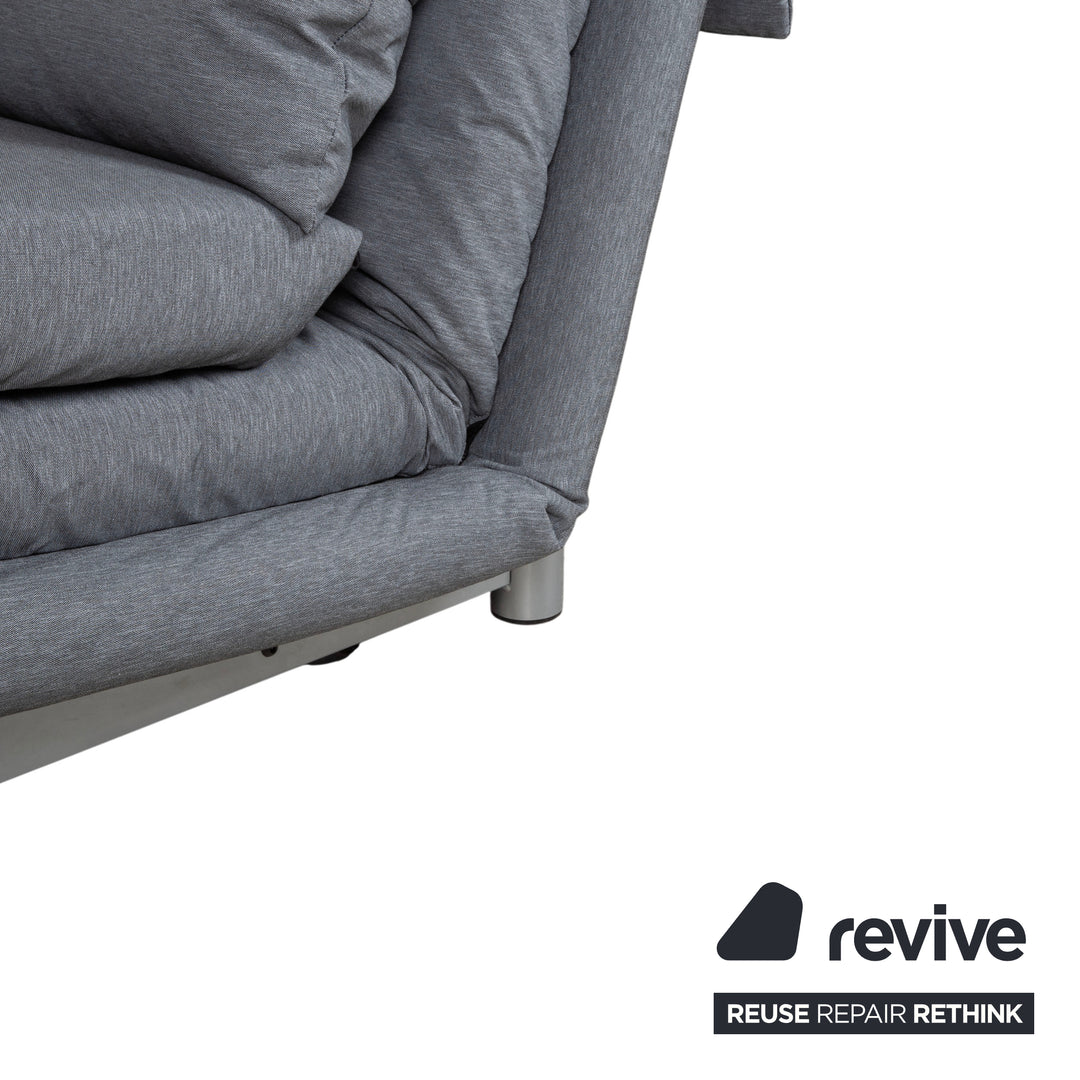 Ligne Roset Multy Tissu Canapé trois places gris avec fonction couchage