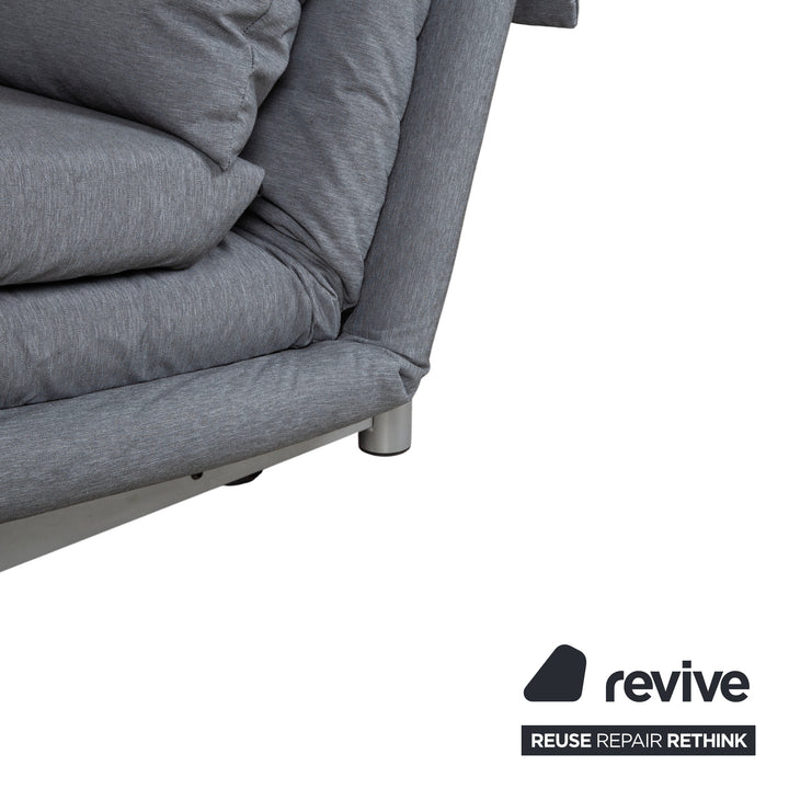 Ligne Roset Multy Tissu Canapé trois places gris avec fonction couchage