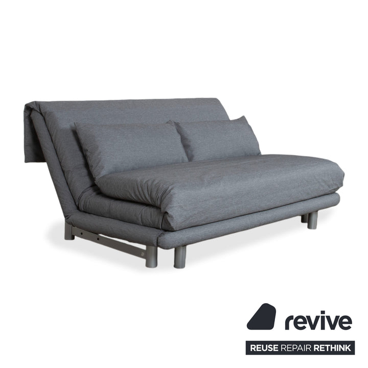 Ligne Roset Multy Tissu Canapé trois places gris avec fonction couchage