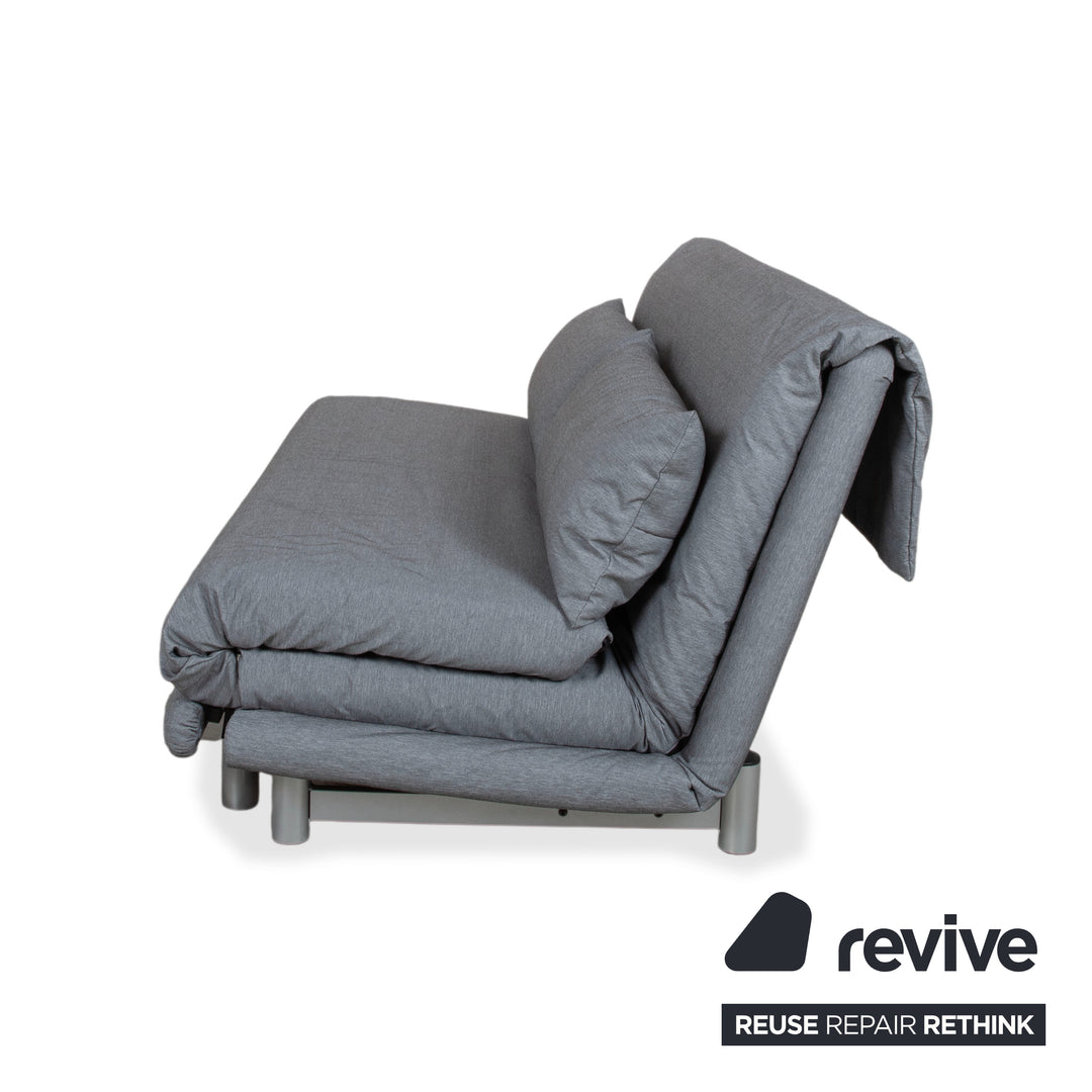 Ligne Roset Multy Tissu Canapé trois places gris avec fonction couchage