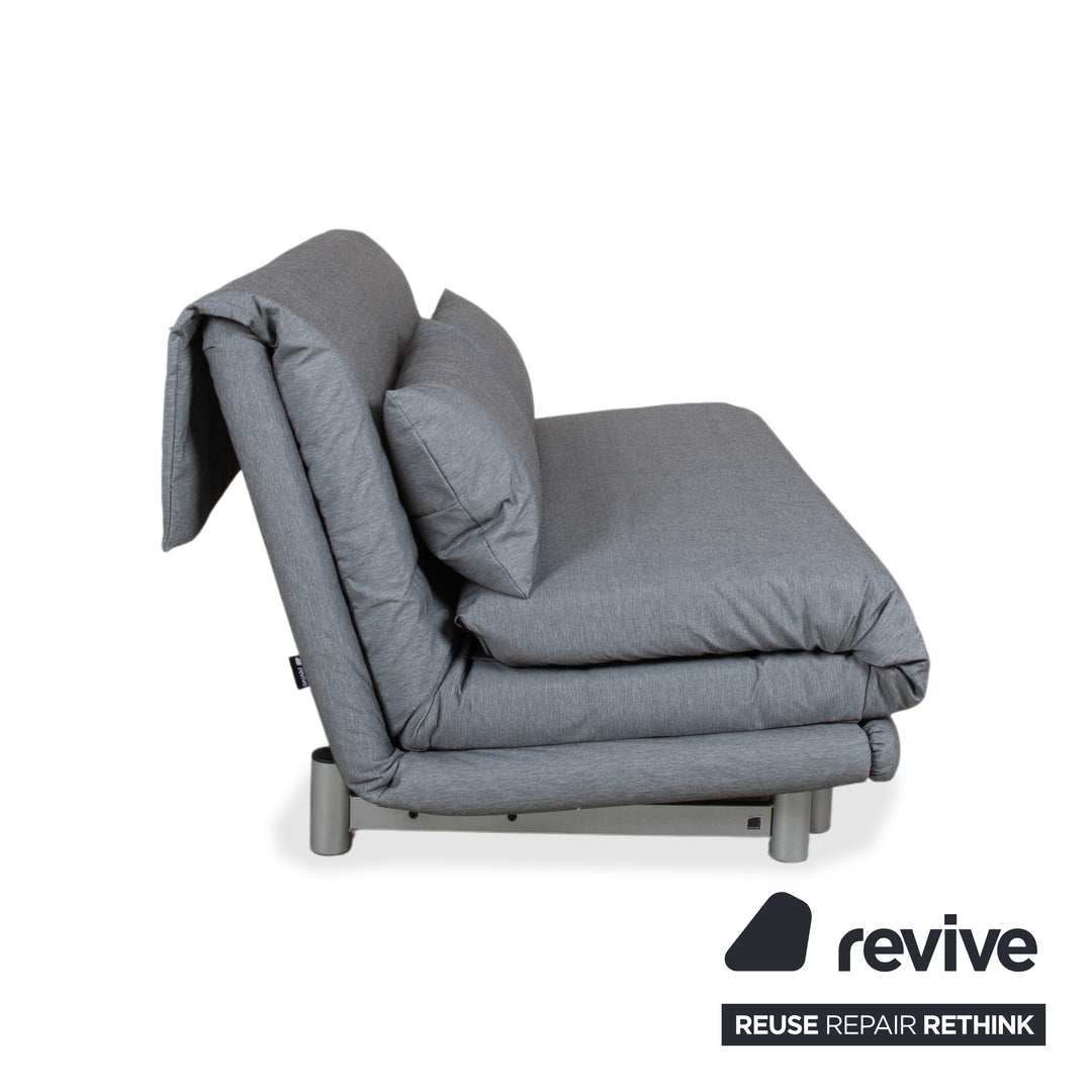 Ligne Roset Multy Tissu Canapé trois places gris avec fonction couchage
