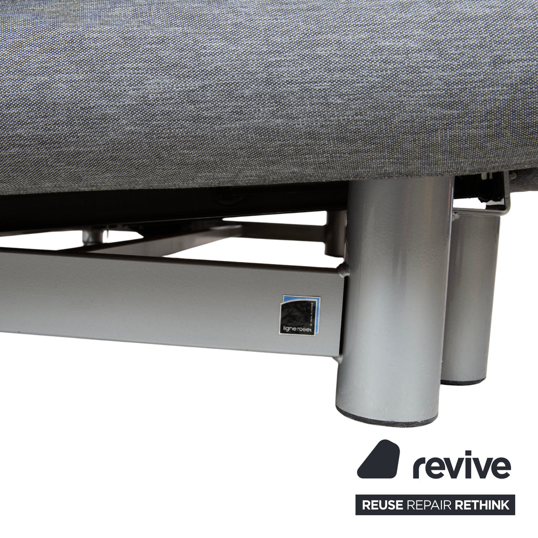 Ligne Roset Multy Tissu Canapé trois places gris avec fonction couchage