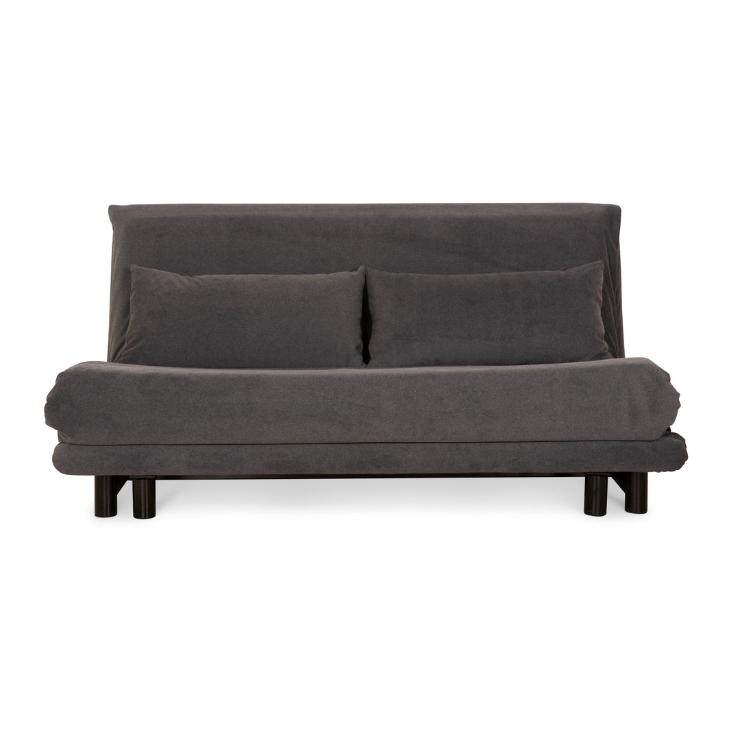 ligne roset Multy Stoff Dreisitzer Grau Sofa Couch Schlafsofa Neubezug manuelle Funktion