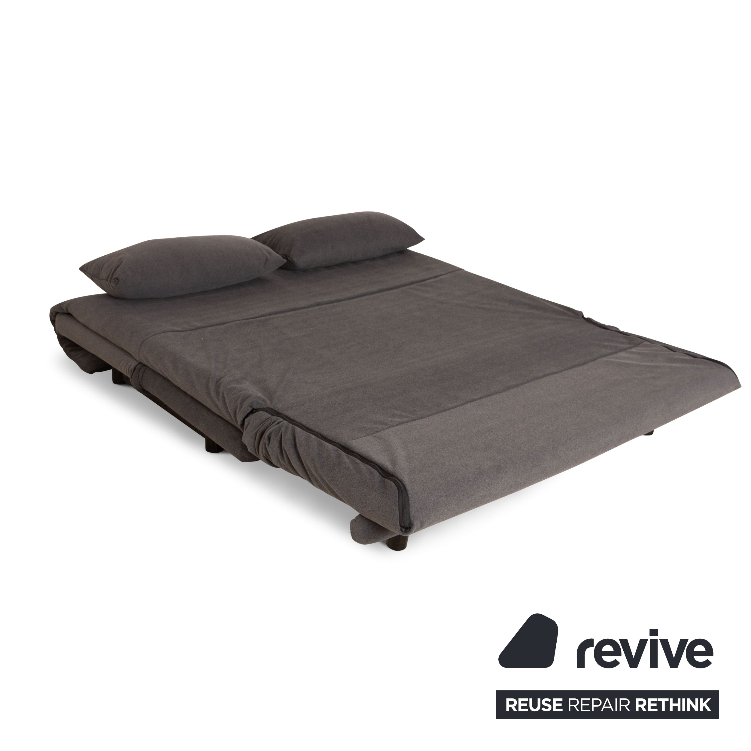 Ligne roset Canapé 3 places en tissu Multy gris, canapé convertible neuf, housse, fonction manuelle