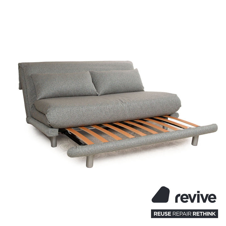 Ligne Roset Multy Stoff Dreisitzer Grau meliert manuelle Funktion Schlafsofa (GLOW 502 Q2 von Rohleder)