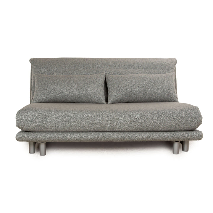 ligne roset Multy fabric three-seater green green-blue manual function sofa bed