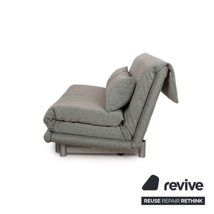 Ligne Roset Multy Stoff Dreisitzer Grau meliert manuelle Funktion Schlafsofa (GLOW 502 Q2 von Rohleder)