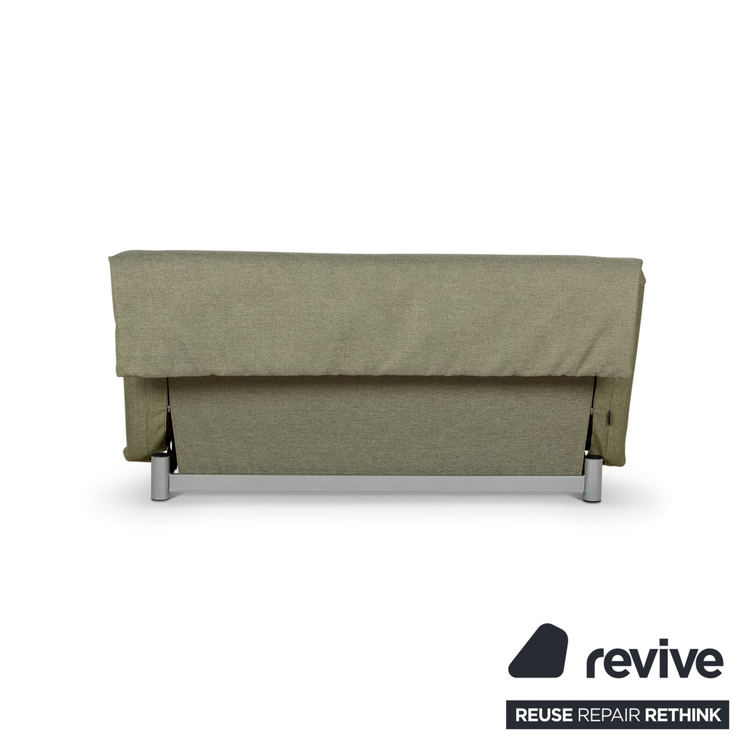 Ligne Roset Multy stof trepersoners sofa grøn manuel funktion sovesofa