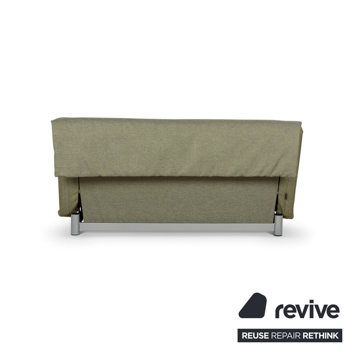 Ligne Roset Multy stof trepersoners sofa grøn manuel funktion sovesofa