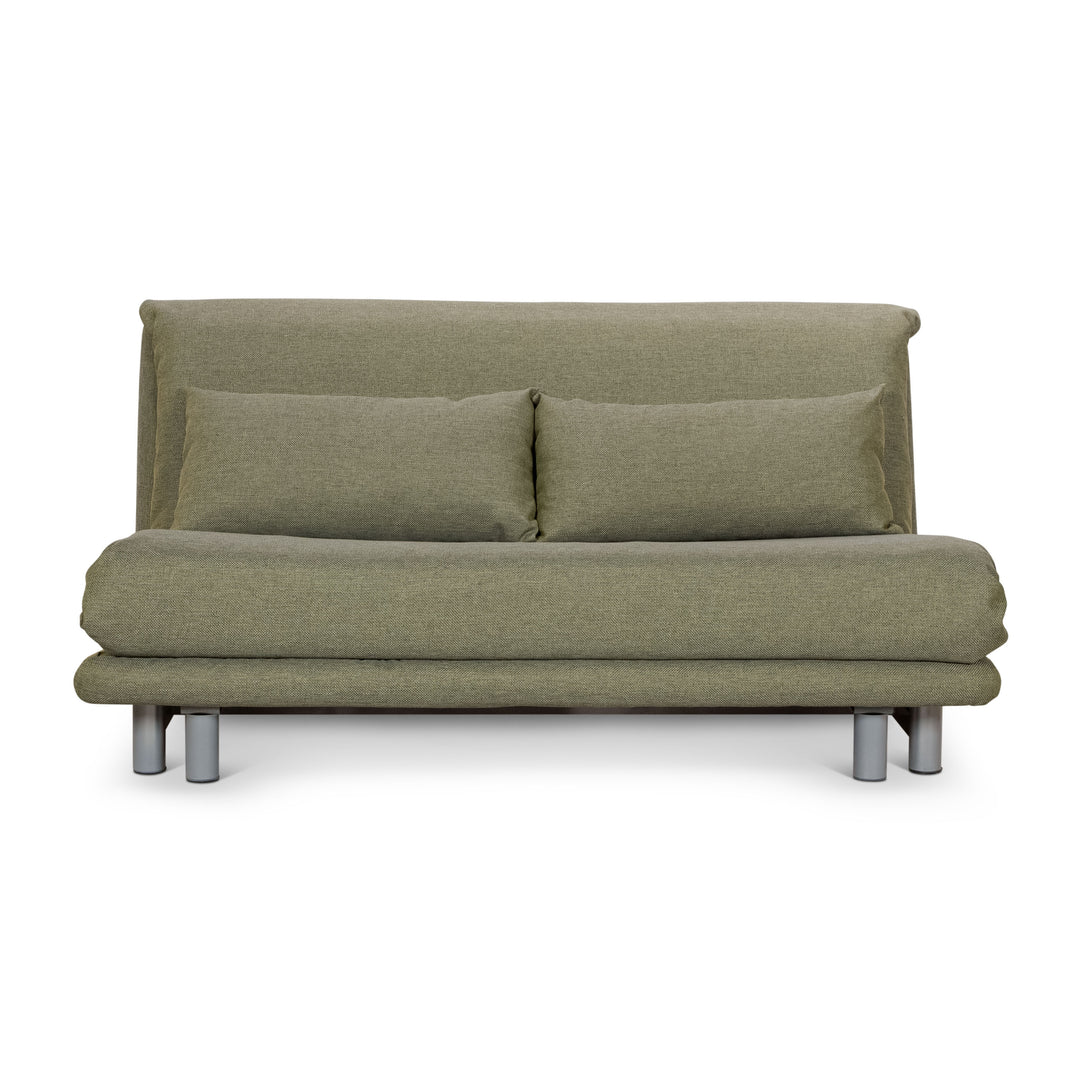 Ligne Roset Multy stof trepersoners sofa grøn manuel funktion sovesofa