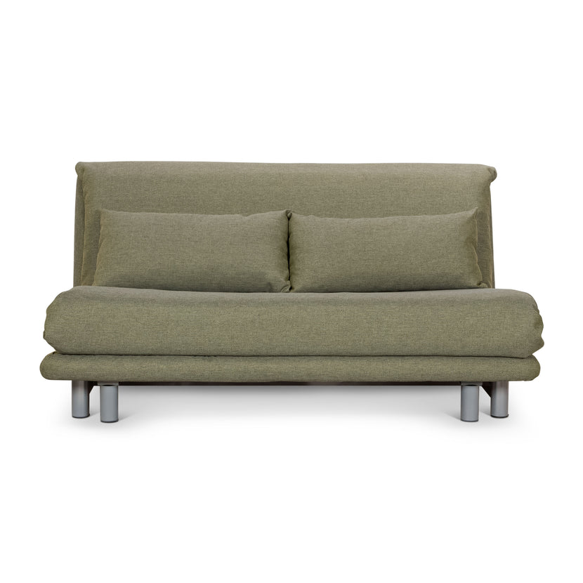 Canapé convertible 3 places en tissu Multy Ligne Roset vert à fonction manuelle