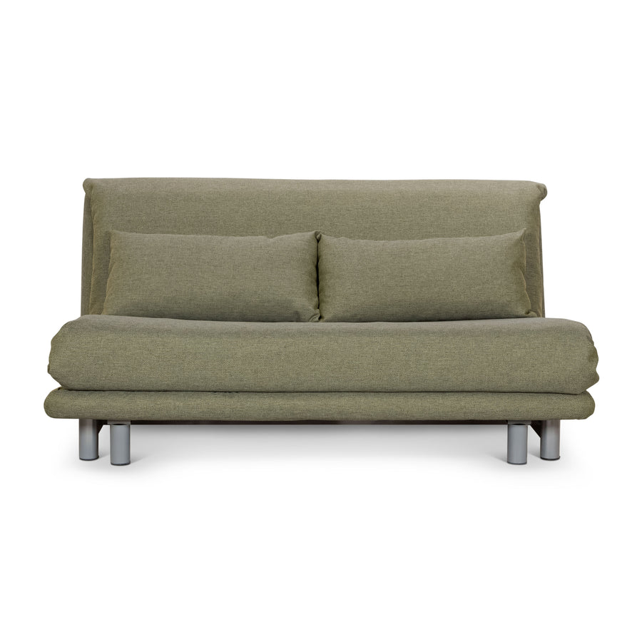 Ligne Roset Multy Fabric Three Seater Green Manual Function Sofa Bed