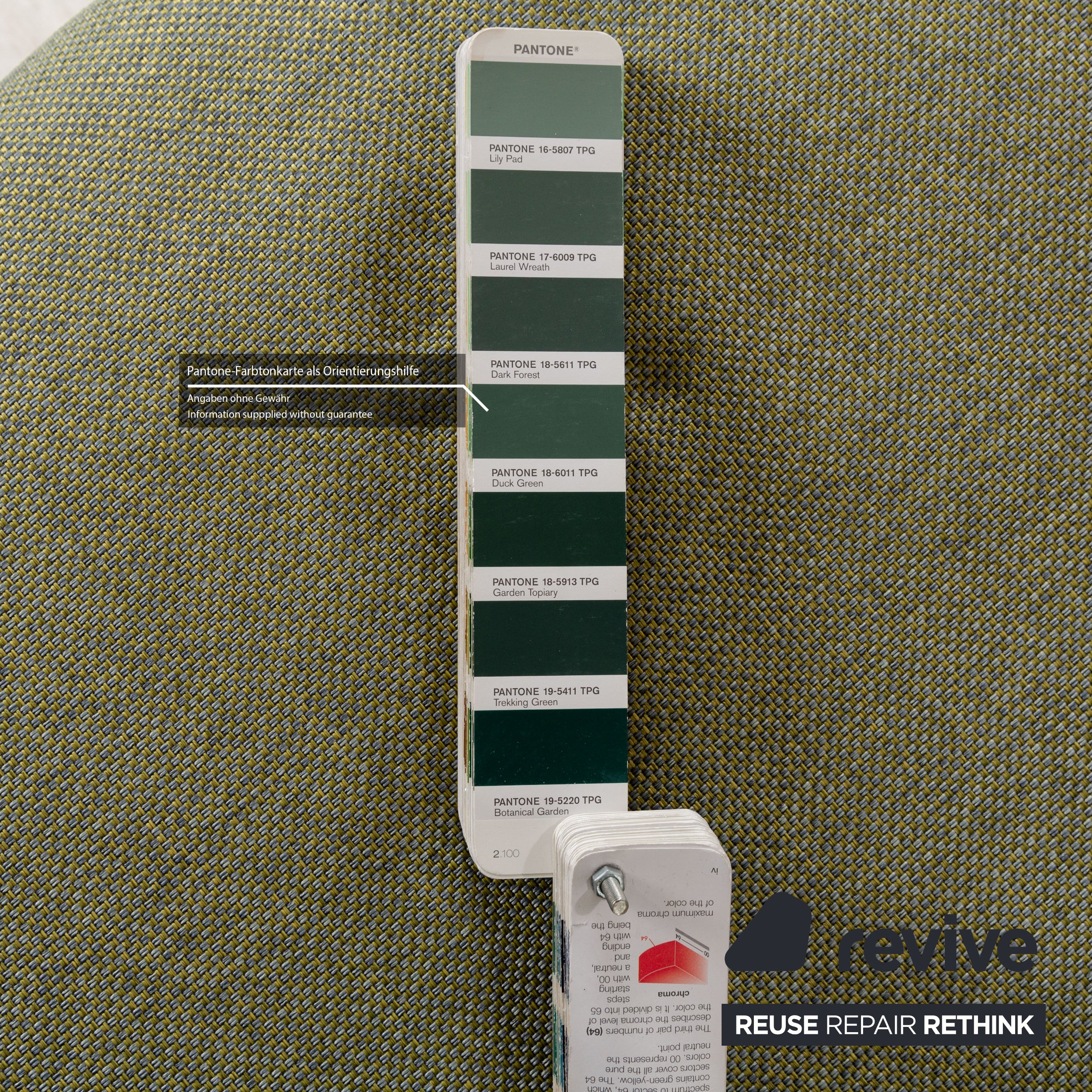 Canapé convertible 3 places en tissu Multy Ligne Roset vert à fonction manuelle