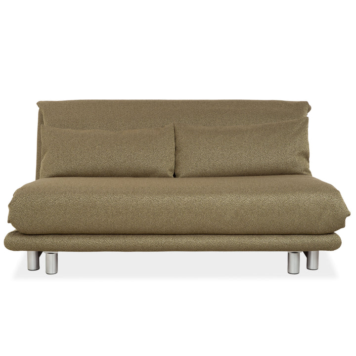 Ligne Roset Multy Fabric Three-Seater Green Manual Sleep Function Reupholstered