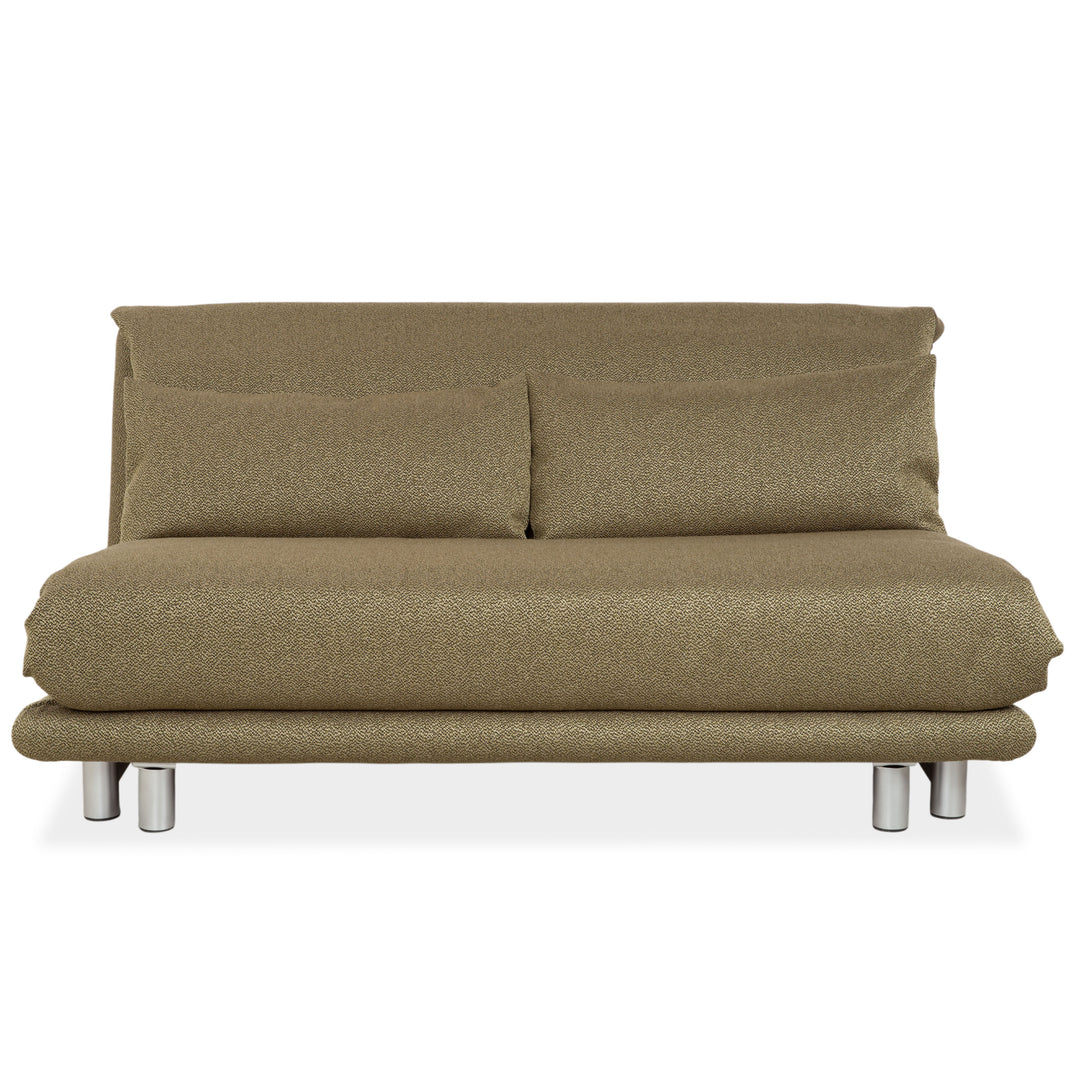 Ligne Roset Multy Fabric Three-Seater Green Manual Sleep Function Reupholstered