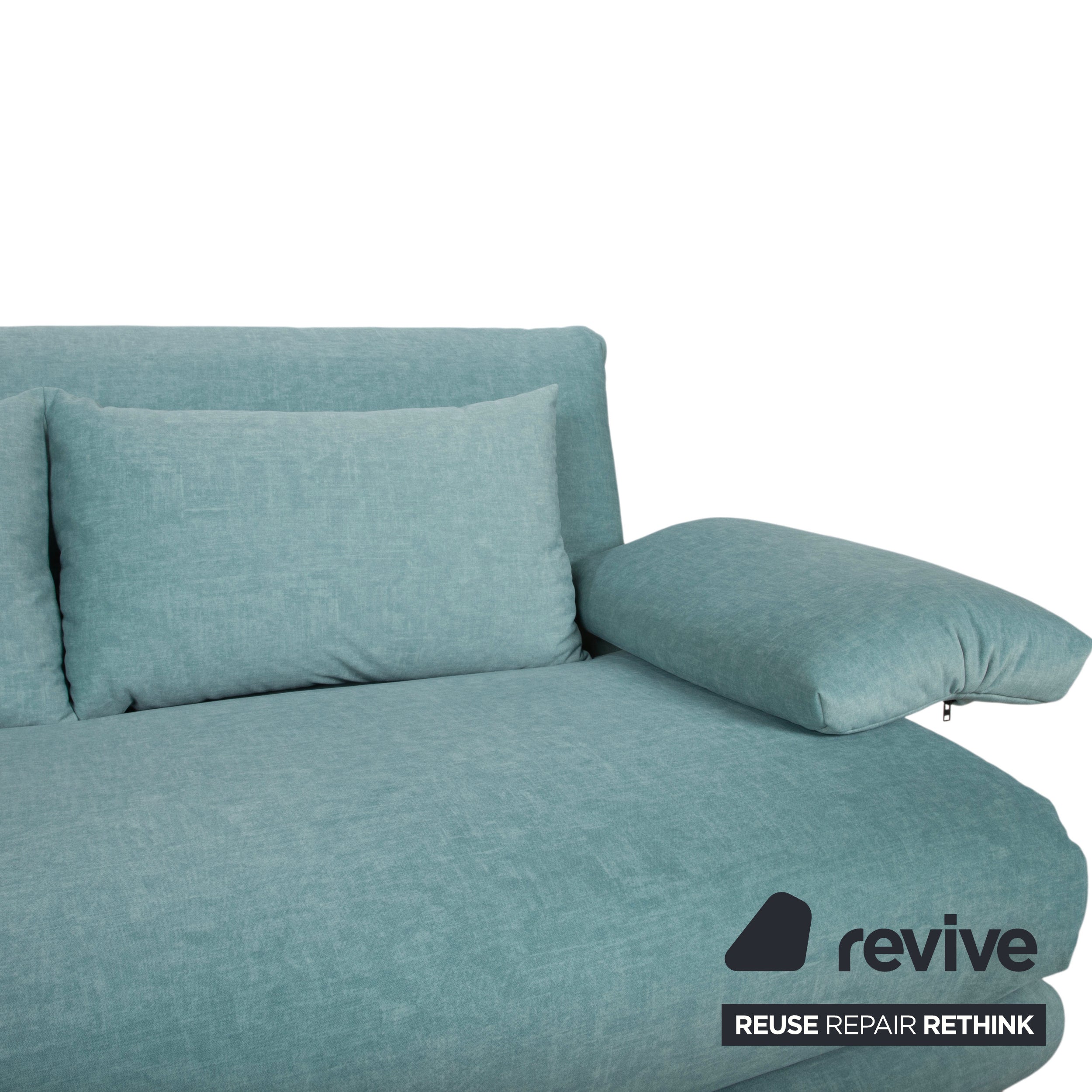 Ligne Roset Multy Canapé 3 places en tissu vert avec fonction couchage Nouvelle housse