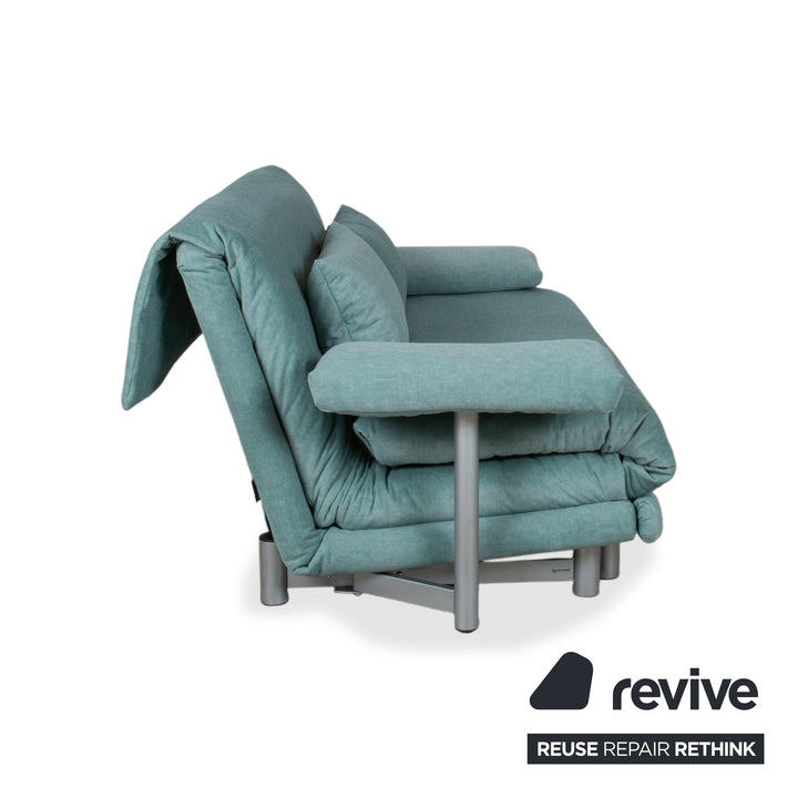 Ligne Roset Multy Canapé 3 places en tissu vert avec fonction couchage Nouvelle housse