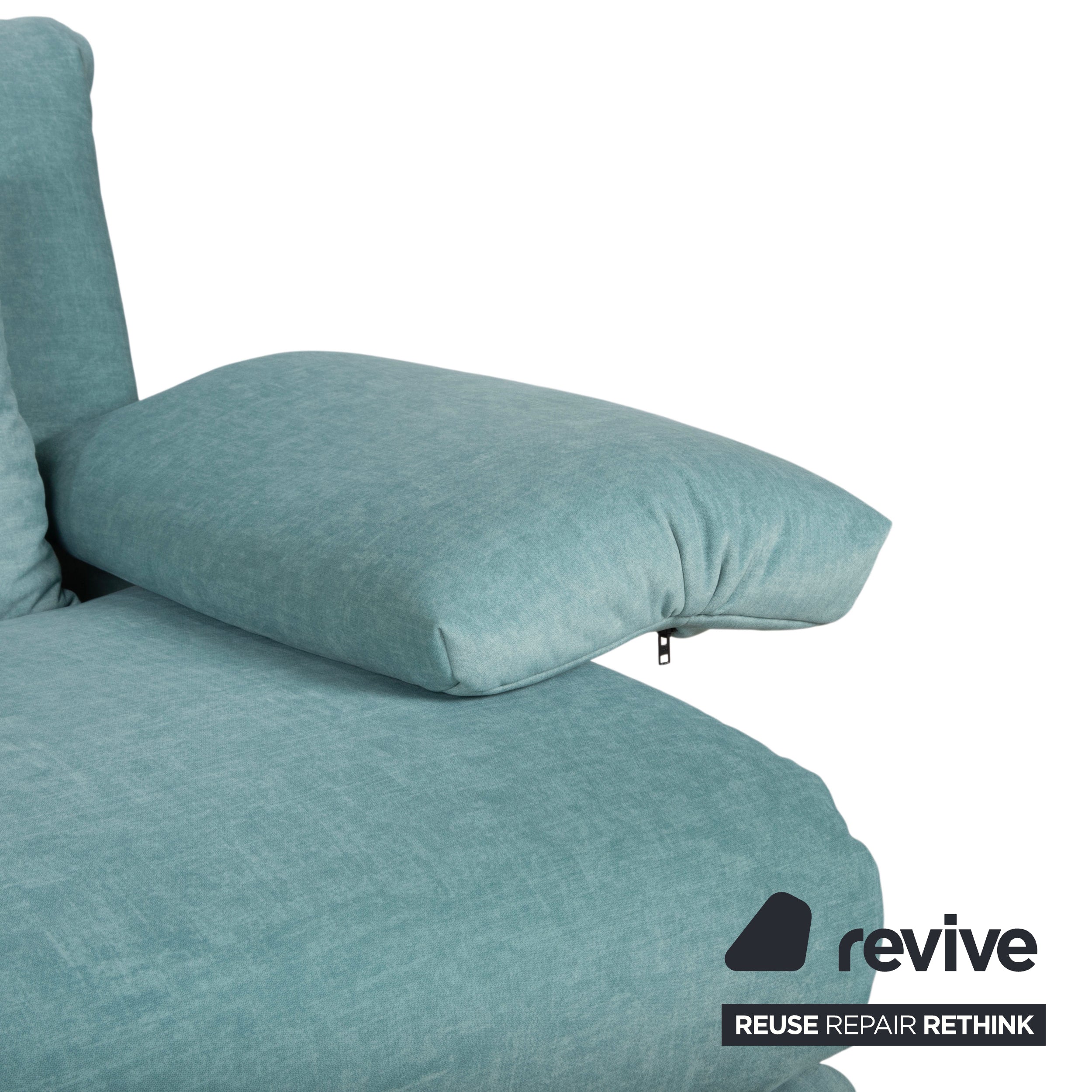 Ligne Roset Multy Canapé 3 places en tissu vert avec fonction couchage Nouvelle housse