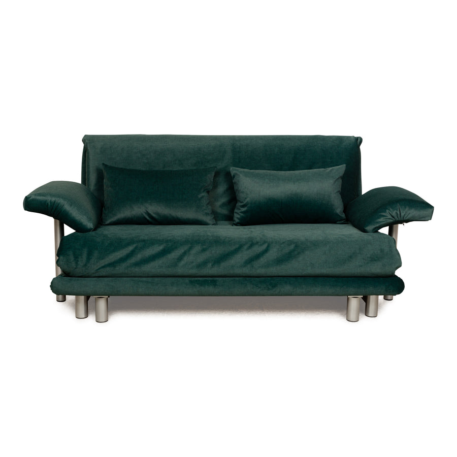 Ligne Roset Multy Fabric Three-Seater Green Sleeping Function New Cover