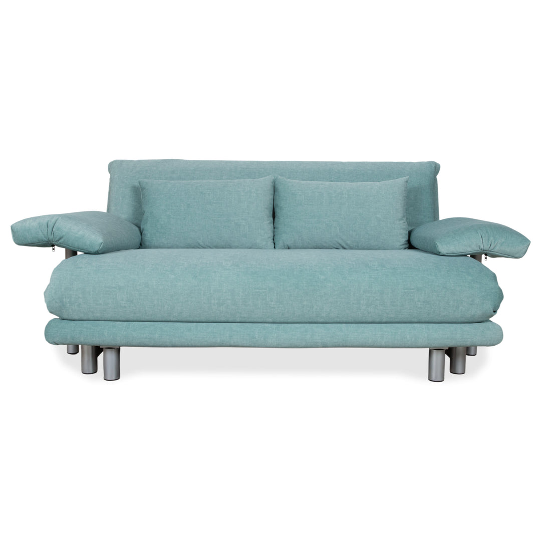 Ligne Roset Multy Canapé 3 places en tissu vert avec fonction couchage Nouvelle housse