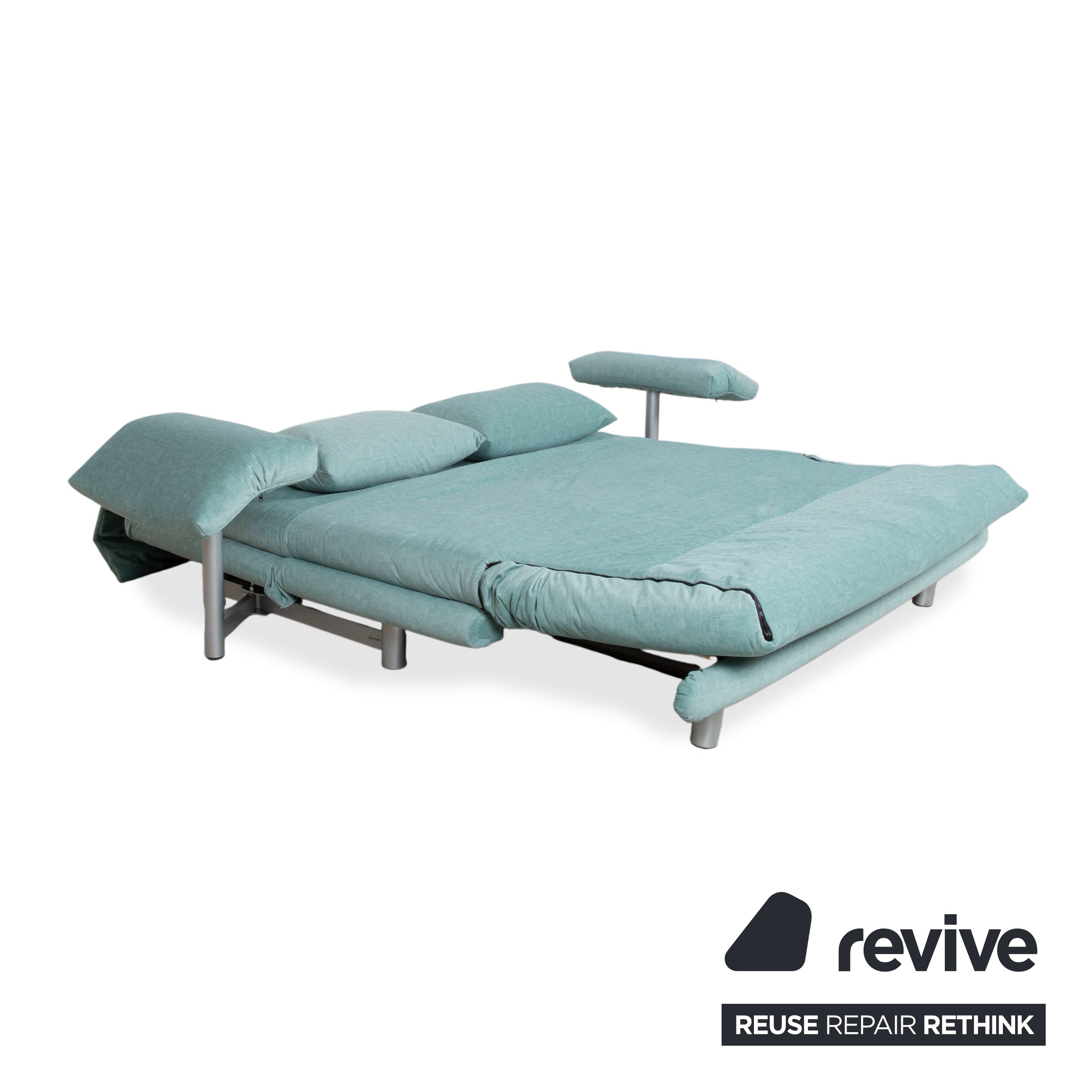 Ligne Roset Multy Canapé 3 places en tissu vert avec fonction couchage Nouvelle housse