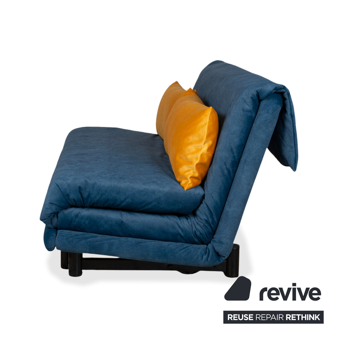 Ligne Roset Multy Tissu canapé trois places bleu foncé canapé-lit fonction manuel housse neuve VENTURA 340
