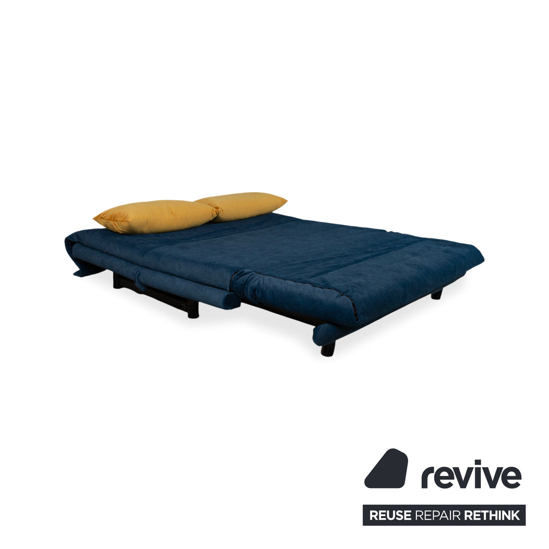 Ligne Roset Multy Stoff Dreisitzer Dunkelblau Couch manuelle Funktion Schlafsofa Neubezug VENTURA 340