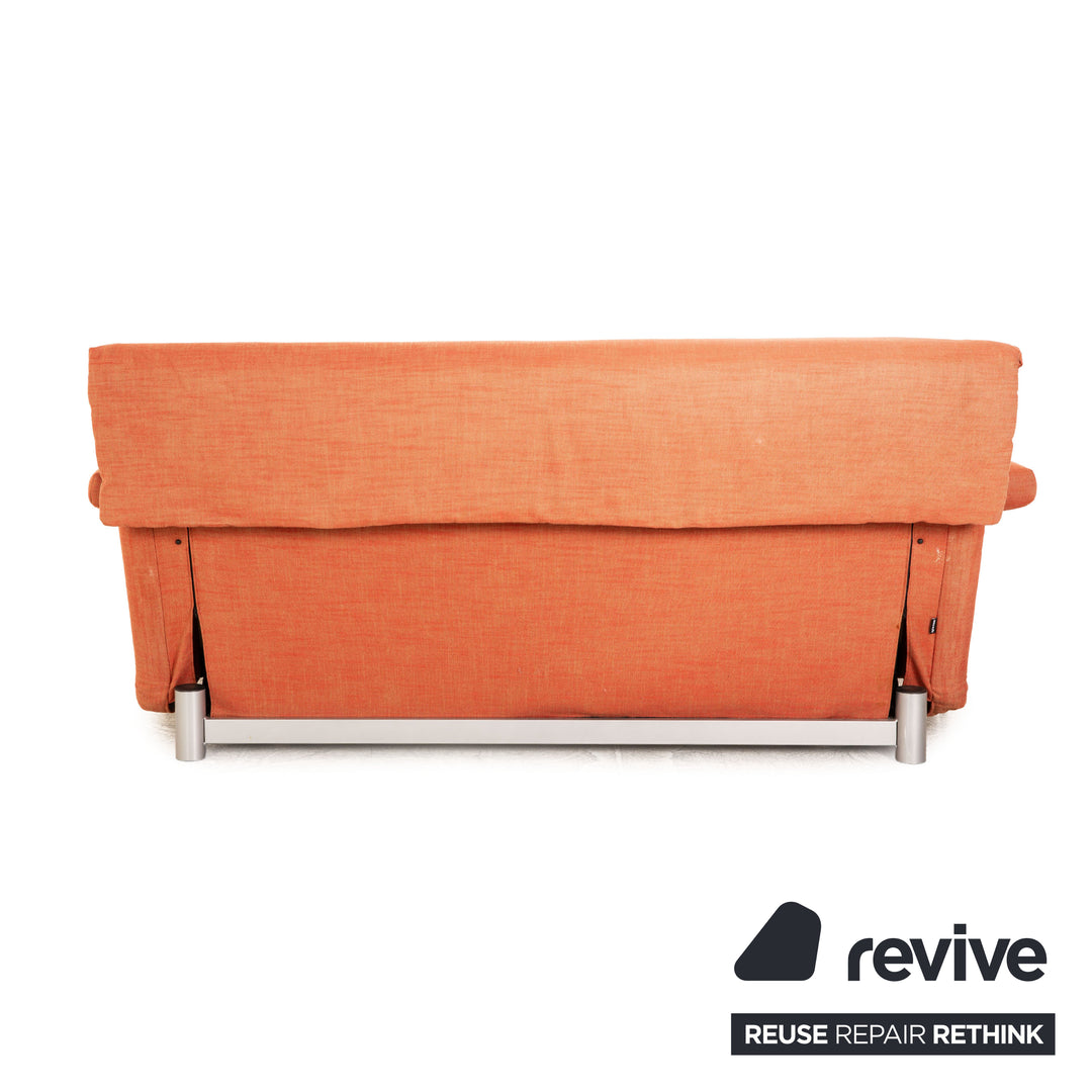 ligne roset Multy fabric three-seater orange incl. armrests manual function sleep function