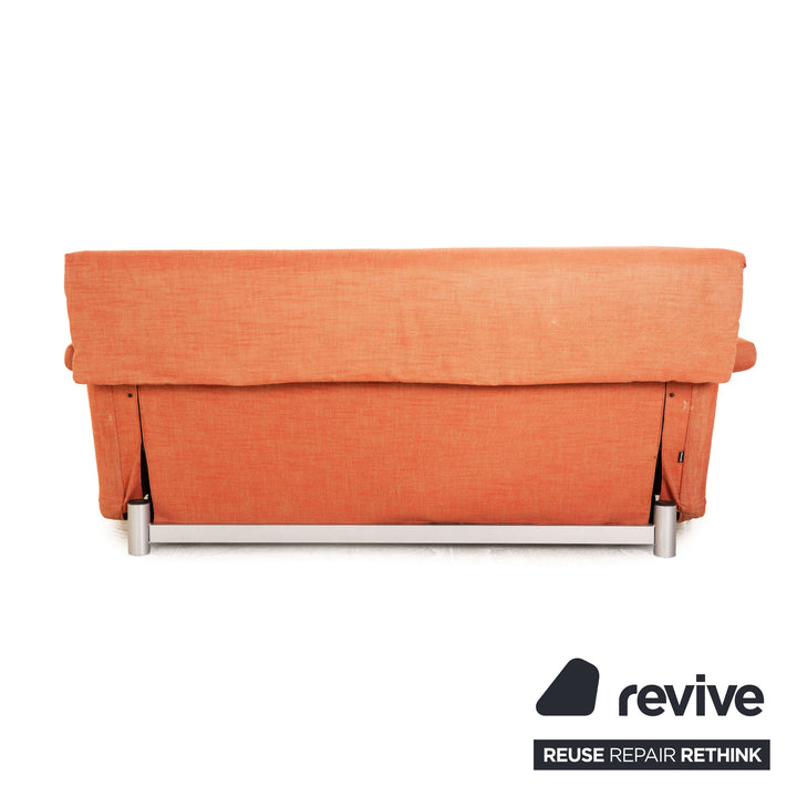 ligne roset Multy fabric three-seater orange incl. armrests manual function sleep function