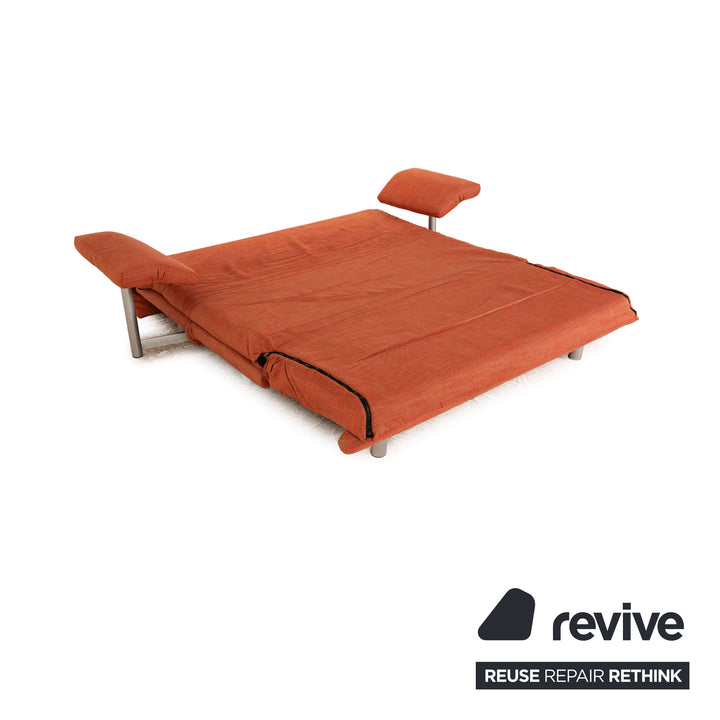 ligne roset Multy fabric three-seater orange incl. armrests manual function sleep function