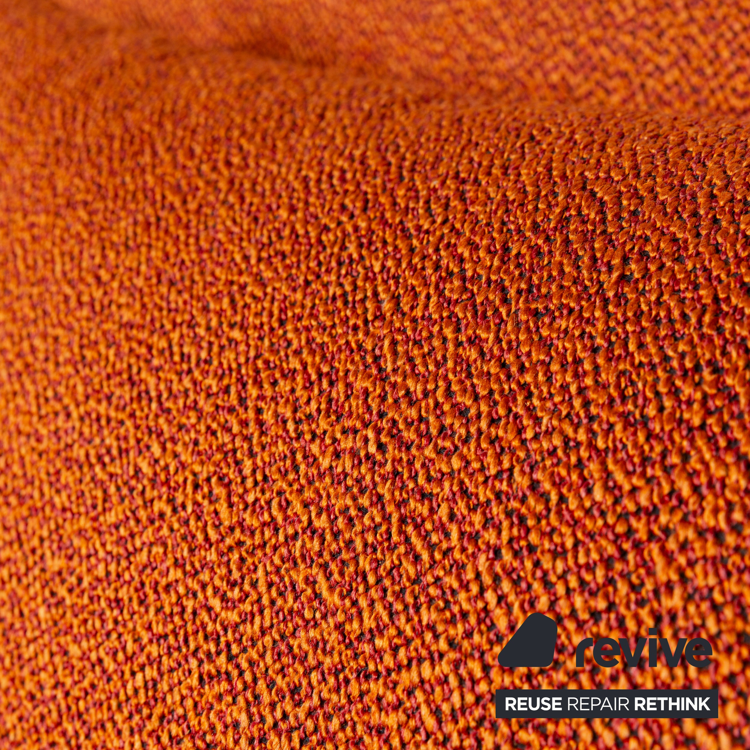 Ligne Roset Multy canapé trois places en tissu orange fonction couchage nouvelle housse