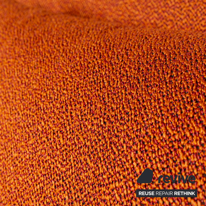 Ligne Roset Multy Stoff Dreisitzer Orange Schlaffunktion Neubezug